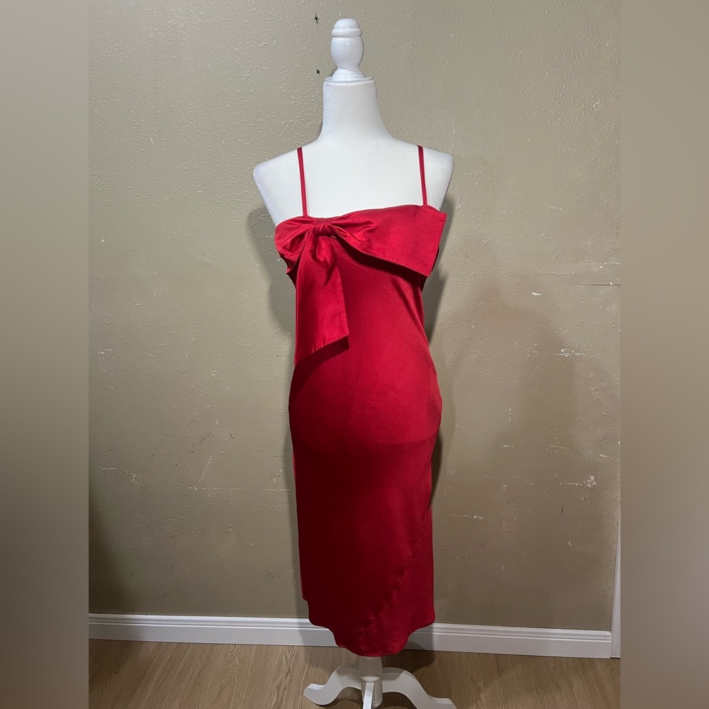 Anthropology Red Slip Dress